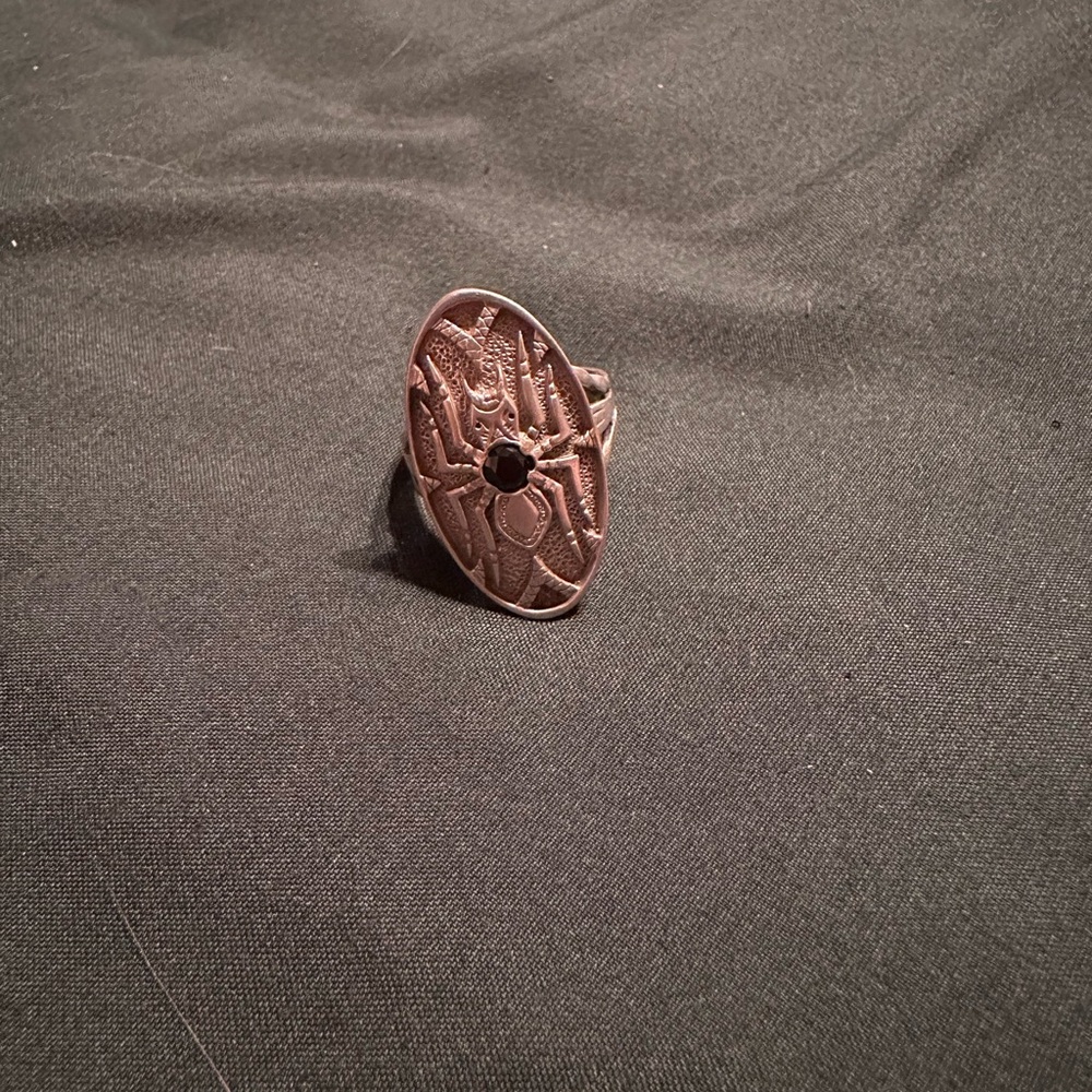 Sterling silver beetle ring